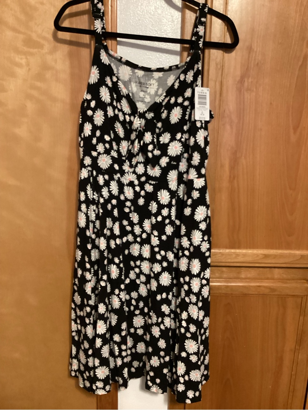 Torrid Black Daisy Print Mini Dress, Torrid 2 (18/20) NWT